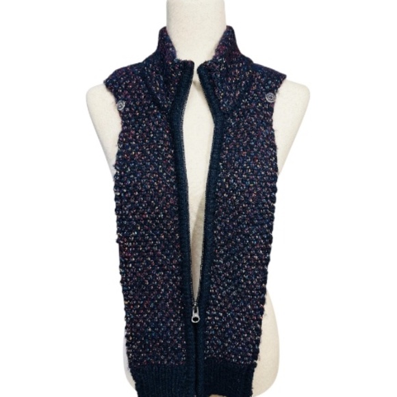 Veronica Beard Dickey Insert Navy Blue & Multi-Color Metallic - Picture 4 of 10